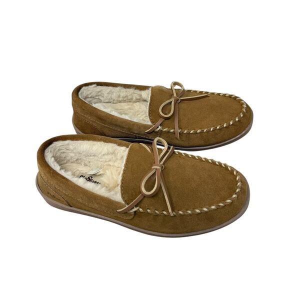 My Pillow Slippers Moccasin Suede Loafer Slippers Slip On Comfort Womens 8 - Picture 1 of 9